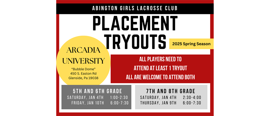 Placement Tryout Information